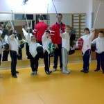 schermitori in palestra